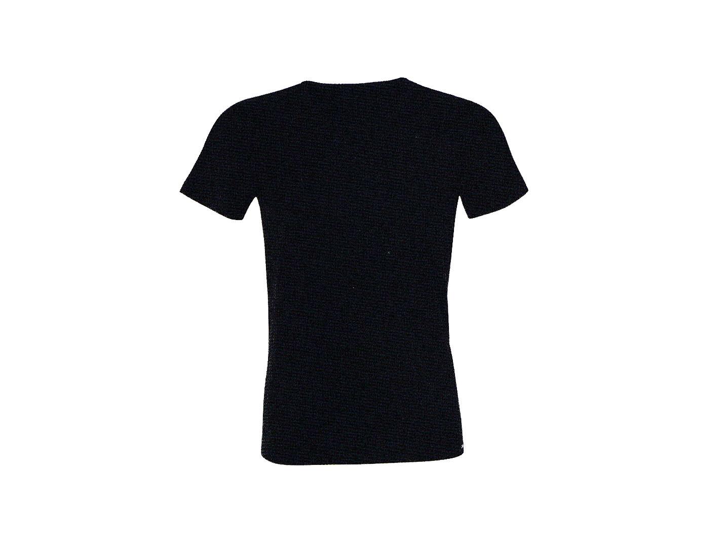 Undershirt Black with Short Sleeves 